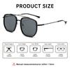 Fashion Large Frame Metal Sunglasses for Men and Women High Quality  New UV400 Driving Sunglasses