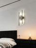 Scandinavian American Italian Wall Lamp 110-240V Glass Brass Construction LED Neutral Light 3 Color Changing Lustre