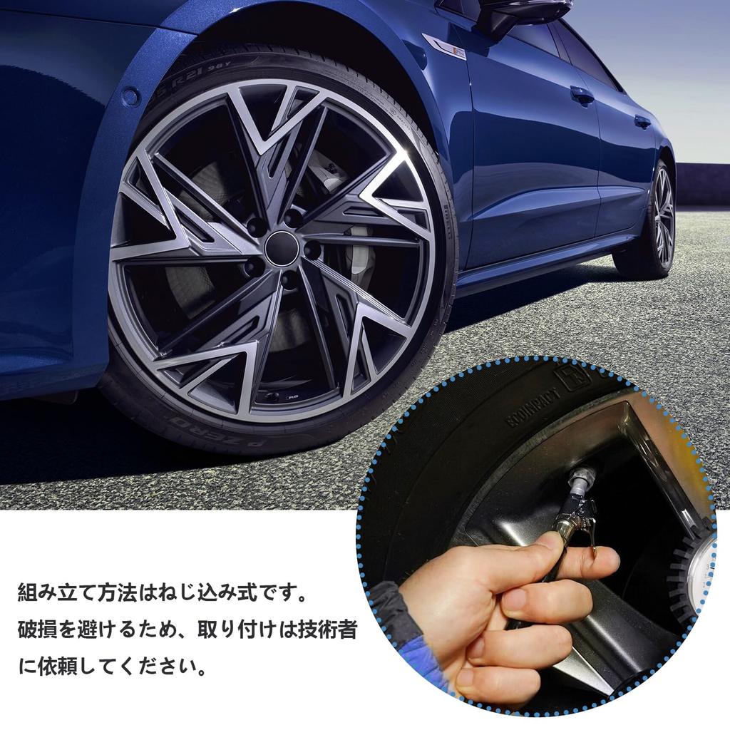 Tire Valves [Set of 8] Metal Valve Stem, Tire Air Valve, Metal Tubeless Valve,