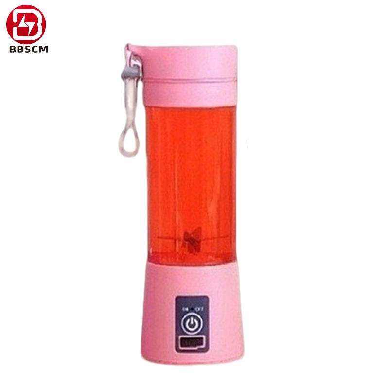 Portable 380ML Electric Juicer Blender Rechargeable Mini USB 6 Blades Smoothie Fruit Professor Wireless at Home