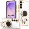 Case for Samsung Galaxy S26 Plus, Shockproof Protection with Astronaut Pattern Stand - White