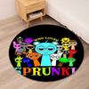 Sprunki Printed Round Rug Carpet Chair Rug Area Rug Entryway Doormats,for Office Chair Living Room Bedroom Kitchen Room.