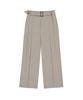 Sinkia Buckle Strap Wide Trousers Warm Grey