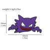 Funny Pokemon Metal Badge With Cartoon Character Design And Droplet Oil Craft