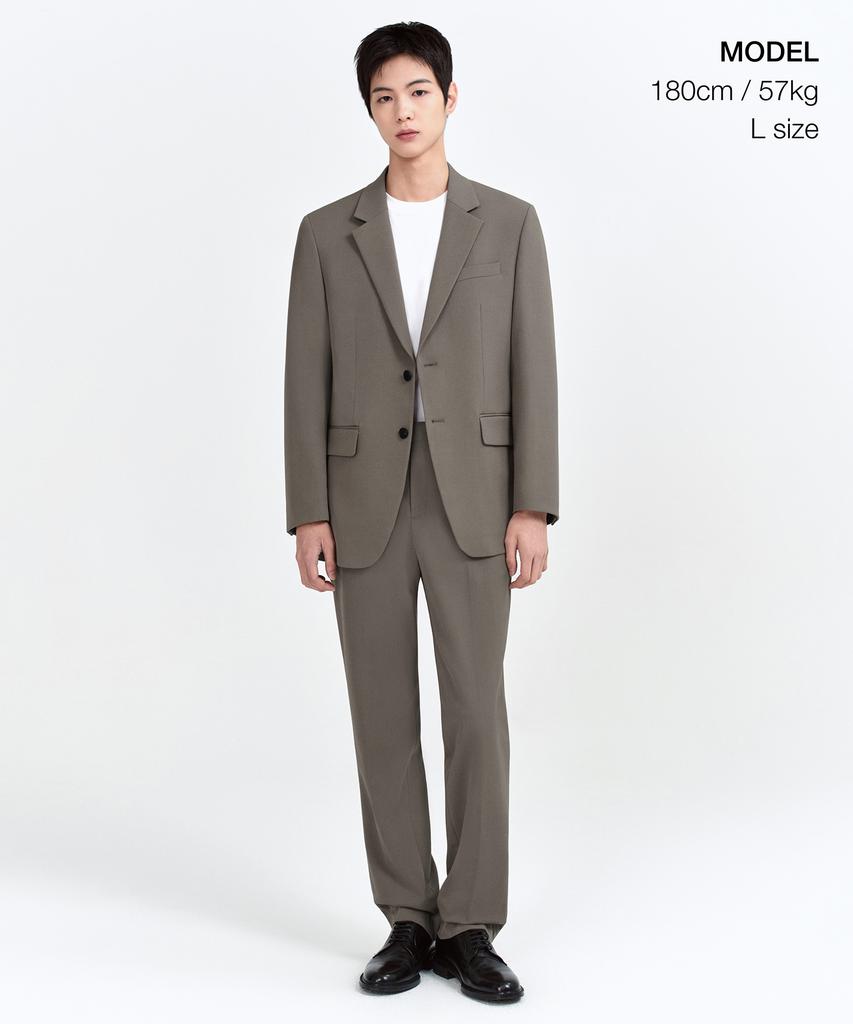 Musinsa Standard Relaxed Basic Blazer [Dusty Beige]