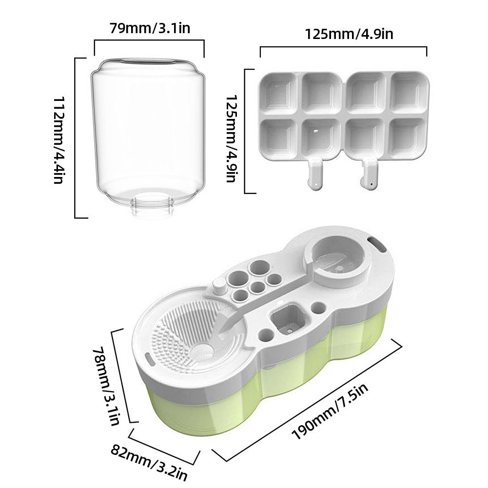 Farbpinselwascher mit Ablassknopf Automatische Wasserzirkulation Farbpinselreinigungsmaschine Gerät Aquarellstift Reinigungswerkzeuge