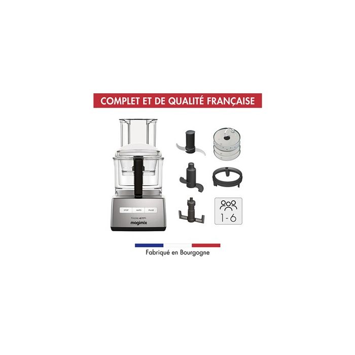 Multifunktionsrobot Magimix CS 4200 XL - Grau - Schüsselkapazität 3L - Professioneller Motor