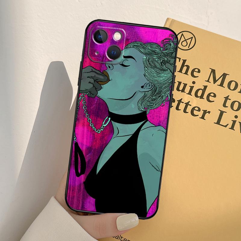 Sexy Lady Red Lips Girls Phone Case For iPhone 17 16 15 14 13 11 12 Pro Max mini XR 16e 15 16 Plus 17 Air Full Cover