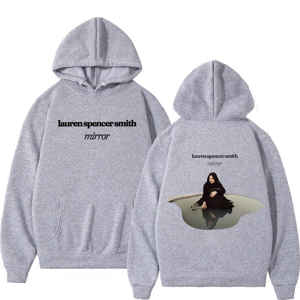 

Lauren Spencer Smith Mirror Album Vintage Graphic Hoodie Men Women Harajuku Tracksuit Winter Cotton Casual Pullover Fan Gifts 3XL