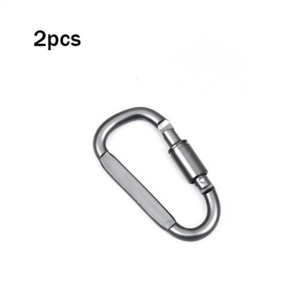 2 ks s pojistkou Venkovní sportovní přezka Hliníková slitina Horolezecké tlačítko Nová bezpečnostní přezka Klíčenka