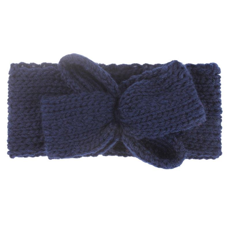 New Popular Hair Cap, Children's Cute Knitted Bow Headband, Fashionable European and American Baby Autumn and Winter Hair Accessories