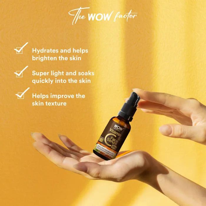 Wow Skin Science Vitamin C Serum for Face, 30ml (Pack of 3)