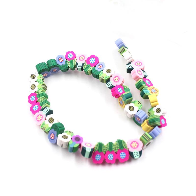 Soft Pottery Beads Beaded Handmade Materials Diy Jewelry Accessories Mobile Phone Chain Bead Separation Mixed Color Soft Pottery Loose Beads
