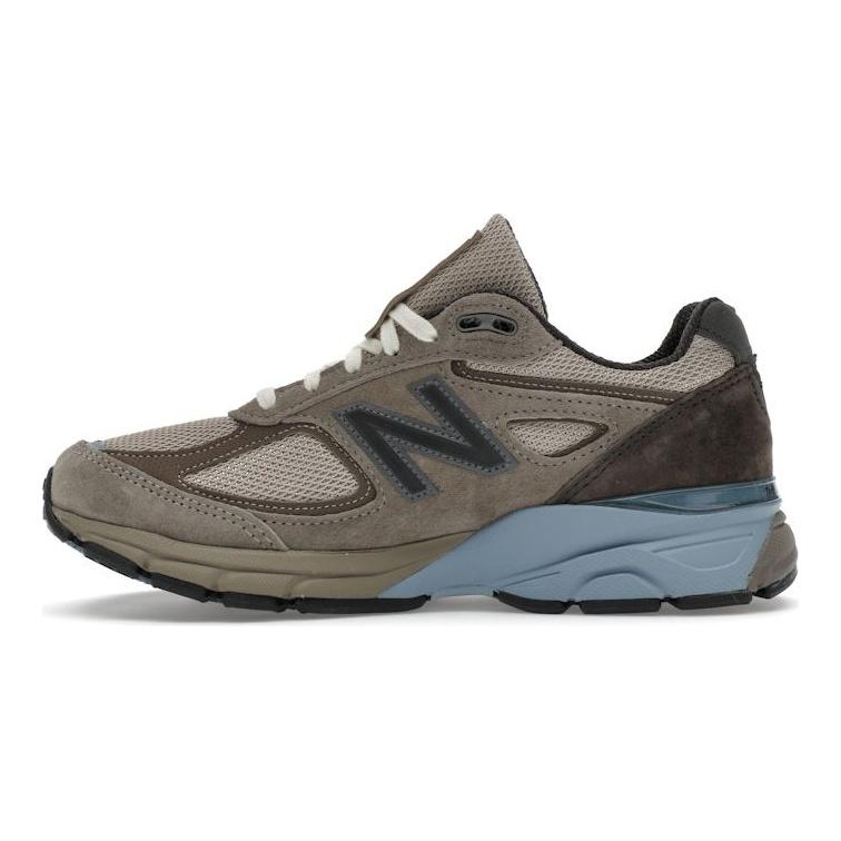 AURALEE X New Balance 990v4 Made In USA London Fog Unisex Sneakers Brown Turkish-Coffee Blue-Shadow U990AR4