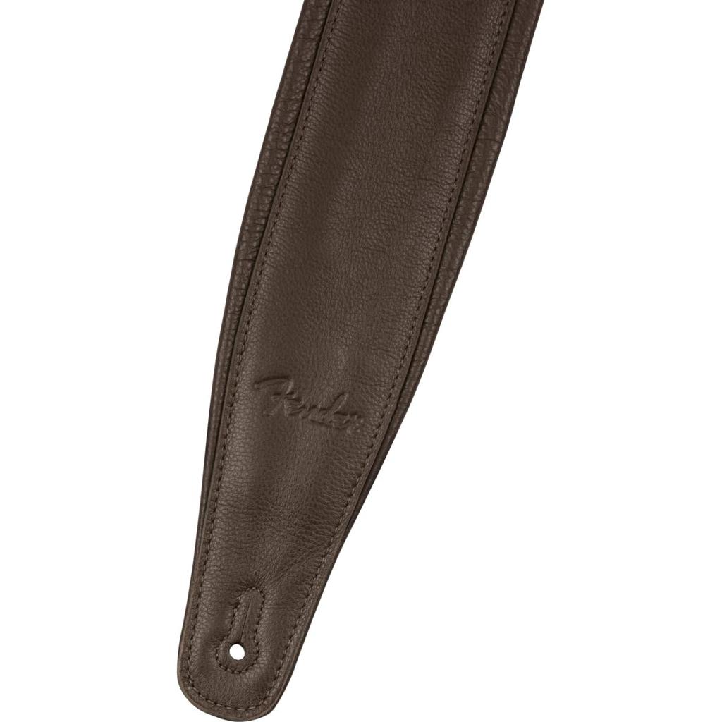 Fender Premium Leather Strap Brown Fender leather in the / 3.5" [High-quality strap] [Made USA]