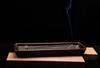 Stylish Ceramic Incense Holder for Incense Sticks, Horizontal Placement, Relaxing Cherry Blossom Design, Soothing, Buddhist Altar Accessory (rust
