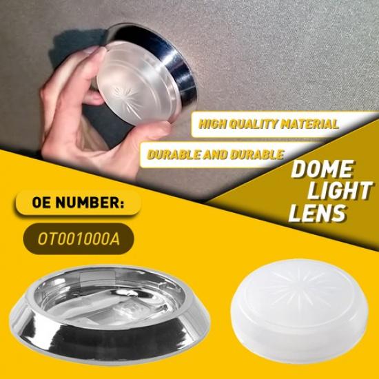 Round Dome Light Base &Lens for 70-81 GM Monte Carlo SS Regal Cutlass Grand Prix