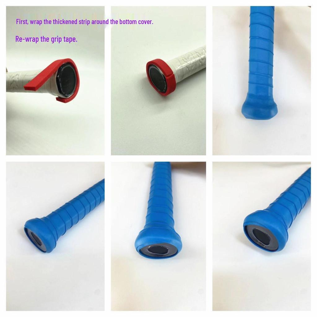 Enhanced Power Red Badminton Racket Grip - Thick, Anti-slip, Big Butt Design