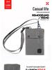 Unisex Travel Passport Holder with Lanyard - Double-Layer Neck Pouch for Secure Document Storage