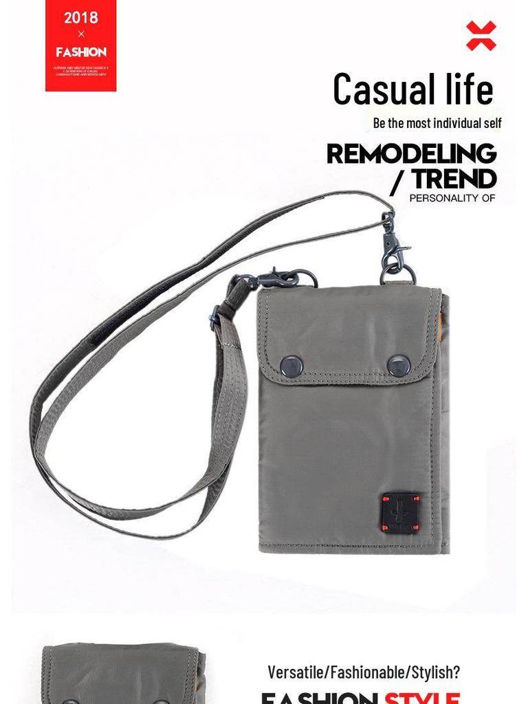 Unisex Travel Passport Holder with Lanyard - Double-Layer Neck Pouch for Secure Document Storage