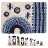 Pet Dog Snuffle Mats Slow Feeding Puzzle Food Mat Dogs Sniffing Mat AntiSlip Puzzle Mat for Boredom Dogs Entertainment