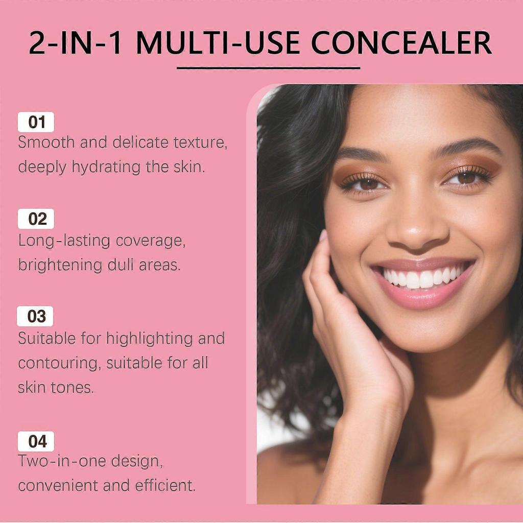 Dark brown moisturizing concealer moisturizing light long-lasting makeup natural docile modify skin color concealer 1