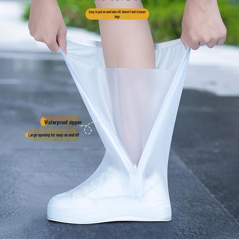 JINGRUIXIANG High-Top PVC Waterproof Rain Shoe Covers