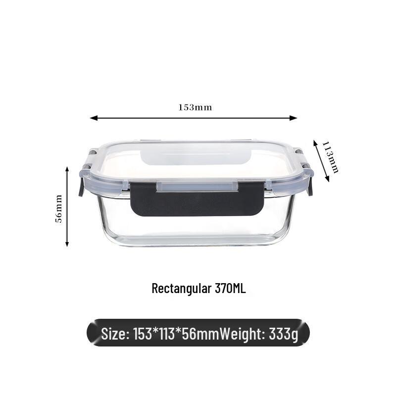 EWIGER STERN Mikrowellengeeigneter Glas-Lebensmittelbehälter