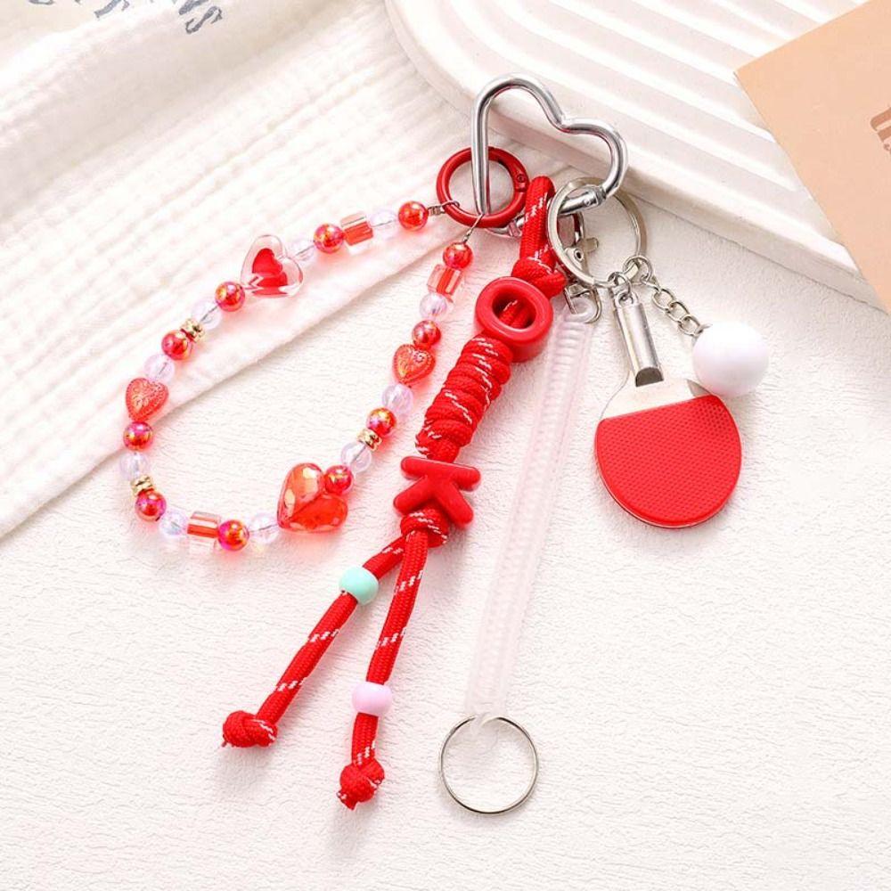 Stylish Design Baseball Braid Rope Pendant Hanging Chain Braided Bag Charm  Couple Gift