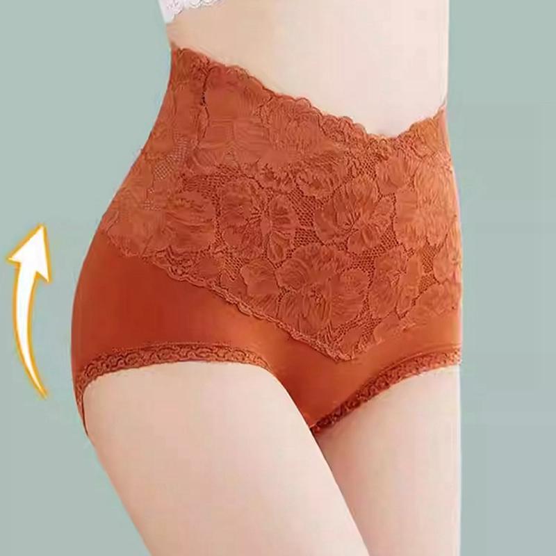 Damen Spitze High-Waist Bauchweg-Slips Antibakteriell Formend Po-Lifting Slips
