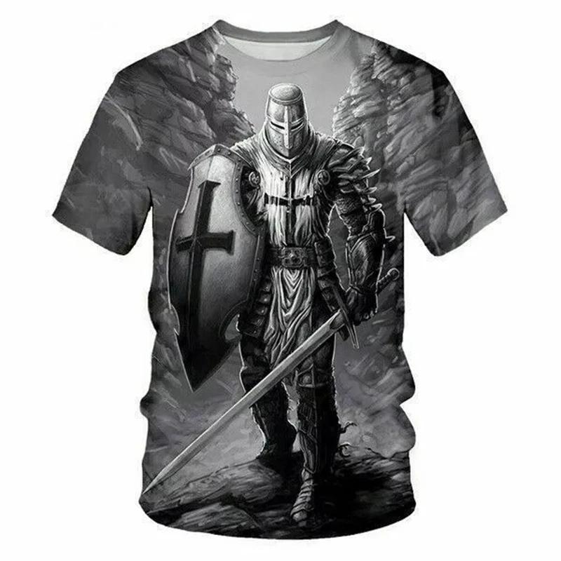 British Britain England Knights Templar Warrior United Kingdom UK MMA Boxing Muay Thai T-shirt Print 3D Unisex Training Gym Fitness Workout Sport