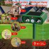 Humaner Tiervertreiber für Gartensicherheit, Bewegungsmelder-aktivierter Ultraschall-Tiervertreiber mit Solarladung, Outdoor-Tiervertreiber mit