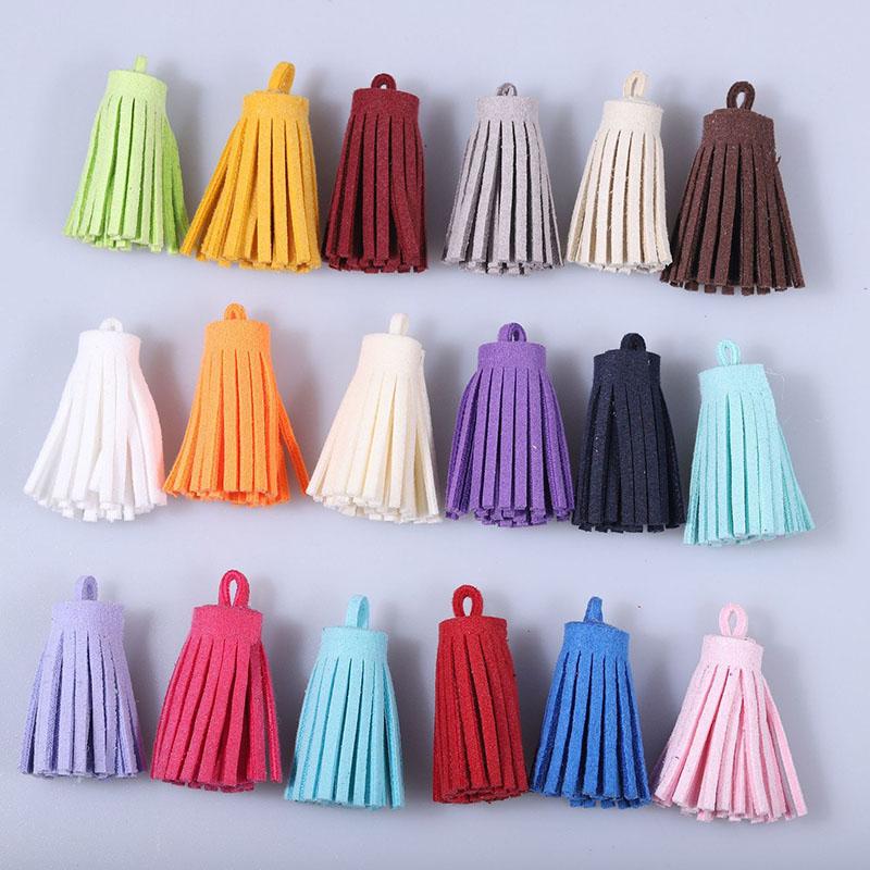 5-20Pcs 3cm Mini Leather Tassel Keychain Tassel Phone Tassels Pendant For DIY Craft Jewelry Making Bracelet Earrings Accessories