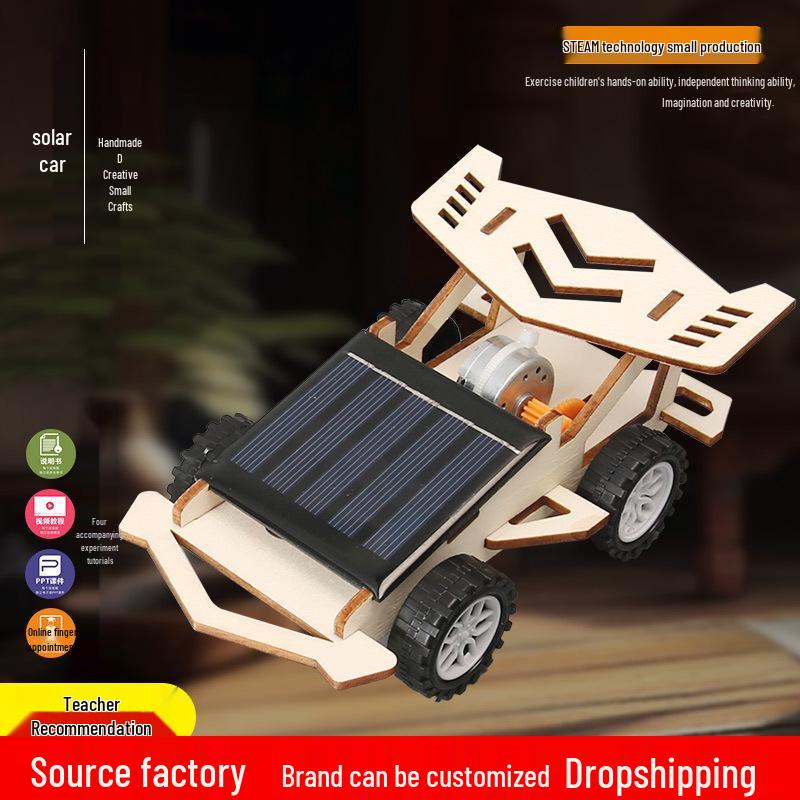 DIY Solar-Powered Car Science Kit for Kids: New Energy Technology Set