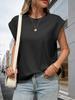 Womens Cotton Cap Sleeve Tank Top Loose Fit Basic Summer Tee