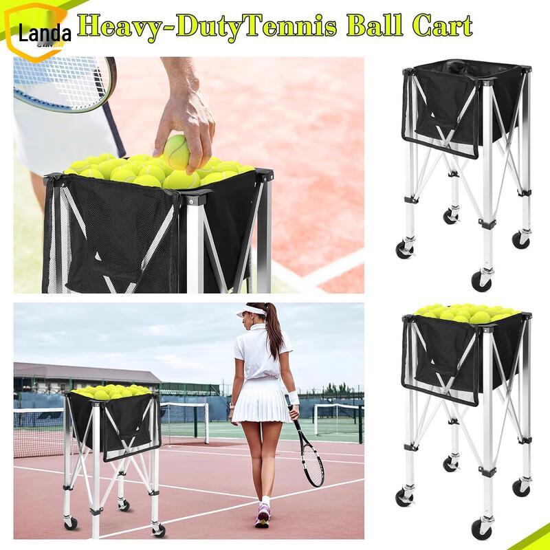 Landa Portable Foldable Tennis Ball Cart