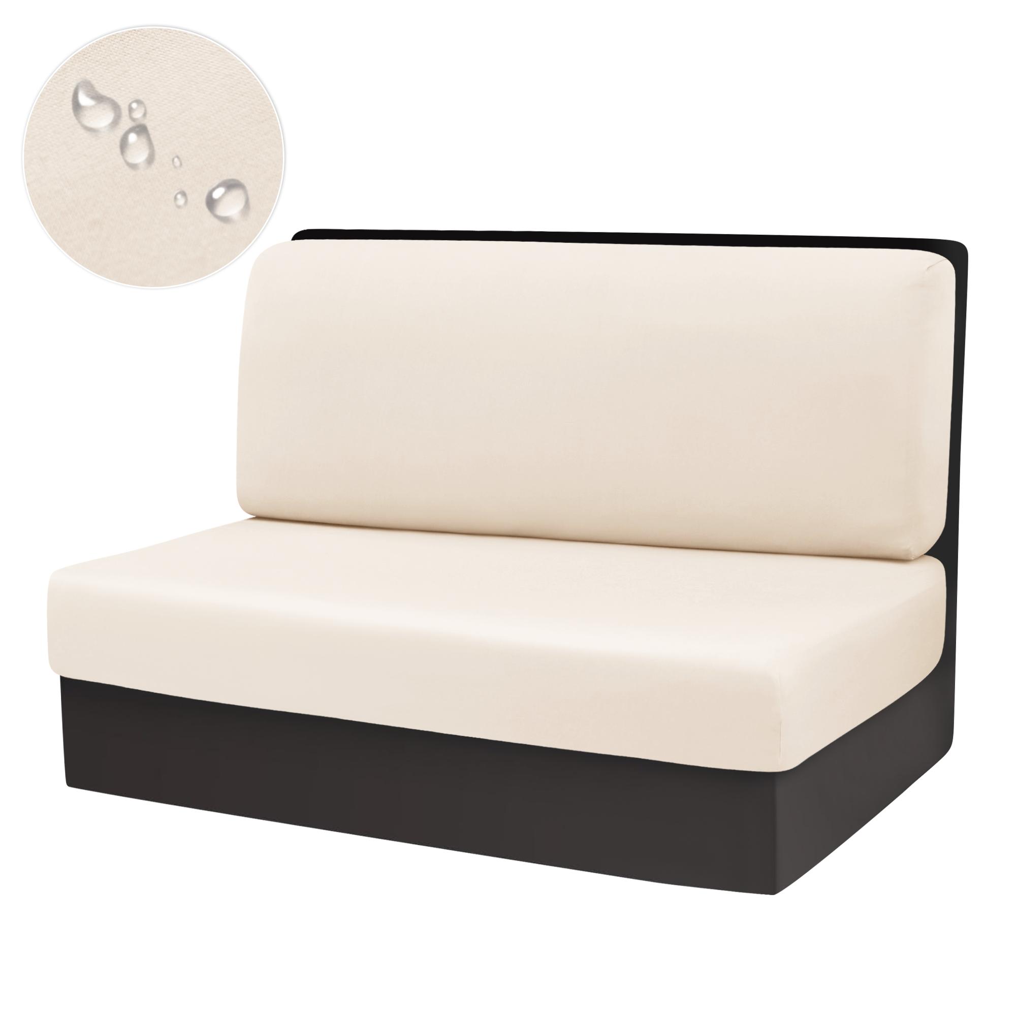 Abnehmbare Abdeckung-Abdeckung Wohnmobil Dinette Spritzwassergeschützt Farbe Federnder Sessel Sofa-Set Kissenbezüge Wohnmobil s/Kit Wohnmobil Sofa-Set Abdeckungen Uni-Design 2pcs-1set