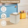 Tissue Box PU Leather Square Tissue Box Paper Box Container Napkin Holder Tissue Storage Box Home Table Decoration for Bathrooms