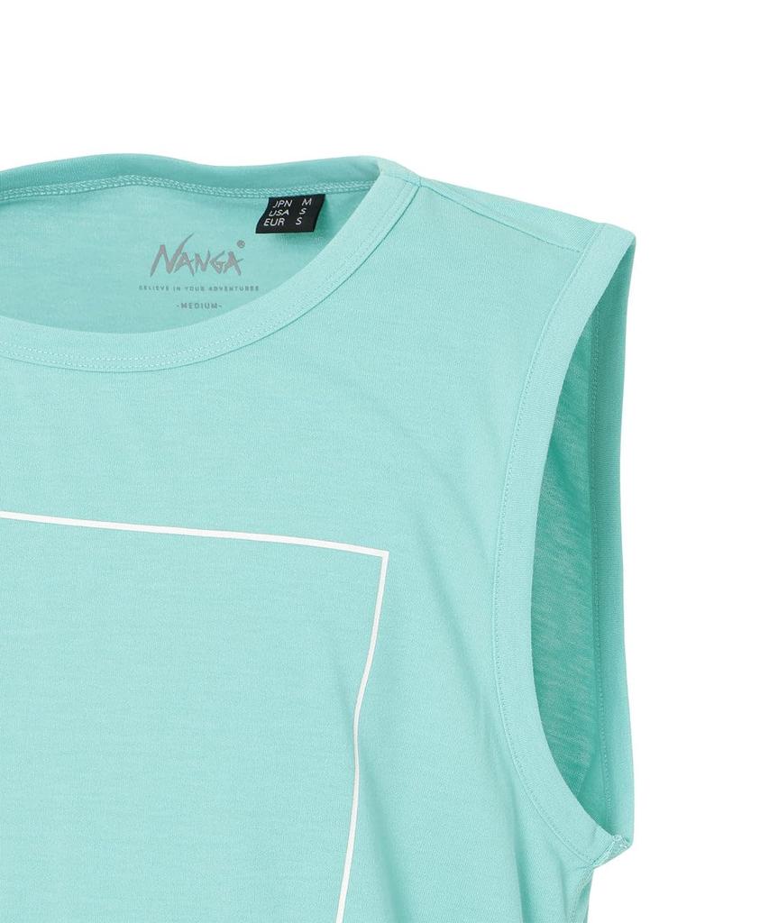 NANGA DRY MIX FRAME LOGO T/T Men's Casual Shirt, Moisture-Wicking, Quick-Drying, UV Protection, N2500-1Y510A