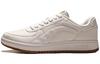 Synthetic Leather Low Top Skateboard Shoes Men's White AGCP347-1