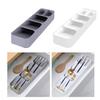 5-Compartment Cutlery Box Flatware Holder with Drainage Kitchen Utensil Drawer Organizer Cutlery Holder for Spoons Knives Forks