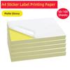 A4 Self-Adhesive Paper Writable Paper Sheet New Label Copier  Laser Inkjet Printer