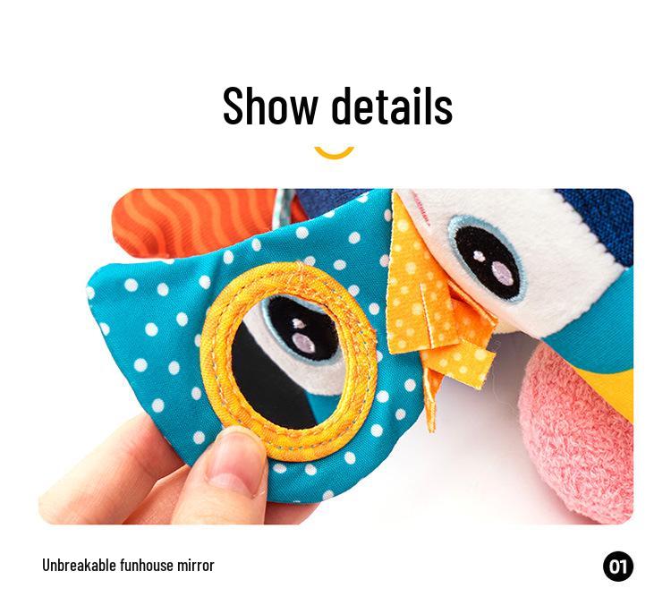 Jollybaby Infant & Toddler Stroller Mobile: Vibrating Head-up Practice Toy with Music.