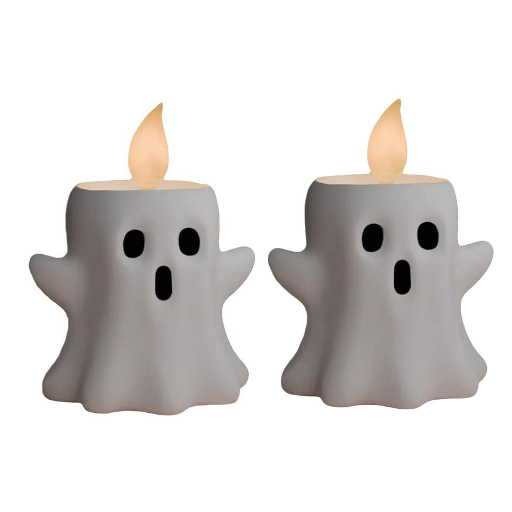 Ghost Candlestick Resin Crafts Decorations Halloween Decorations Gifts Tabletop Trinkets