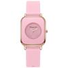Student Women's Casual Quartz Watch with Square Face and Silicone Strap