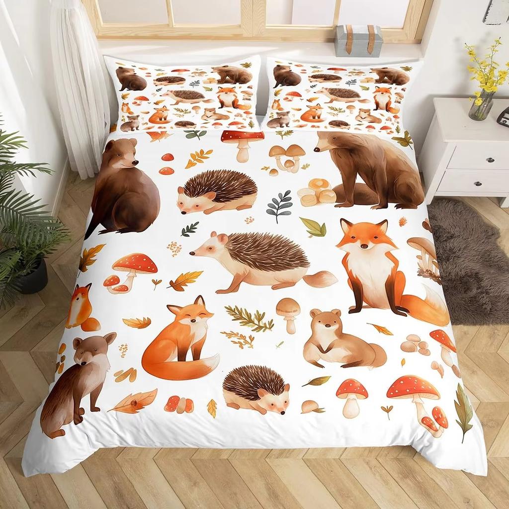 Cartoon Dinosaur Down Comforter Set Bedding Set 3-piece Duvet Cover Set