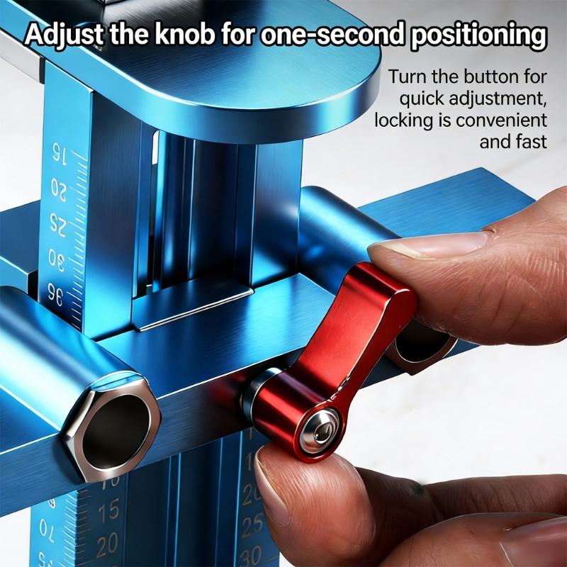 Cabinet Door Mounting Jig with Support Arm Clamp Metal Hand Tool Installing Cabinet Door Mounting Clamp Positioning Tool