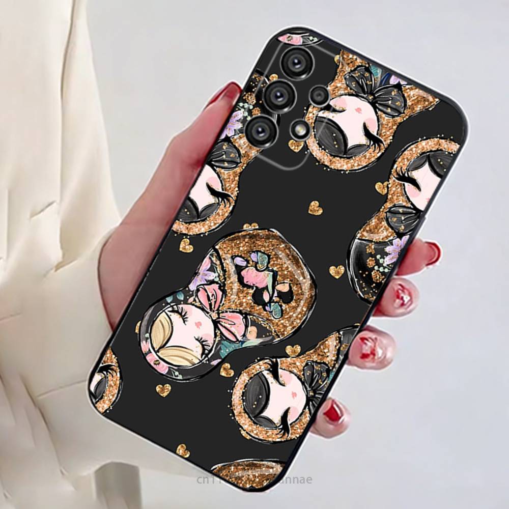 Cute Cool Russian Art Matryoshka Phone Case For Samsung Galaxy A54,34,24,73,53,52,52S,04S,04E,A72 Cover