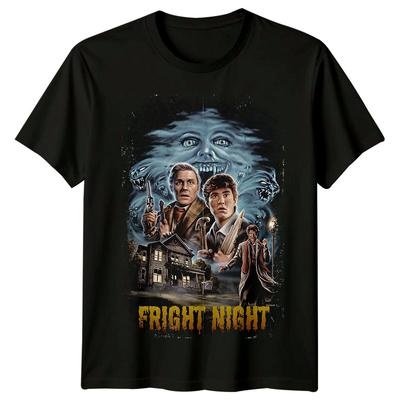 Skrämsel natten (1985) Filmaffischinspirerad T-shirt Retro Klassisk T-shirt Unisex