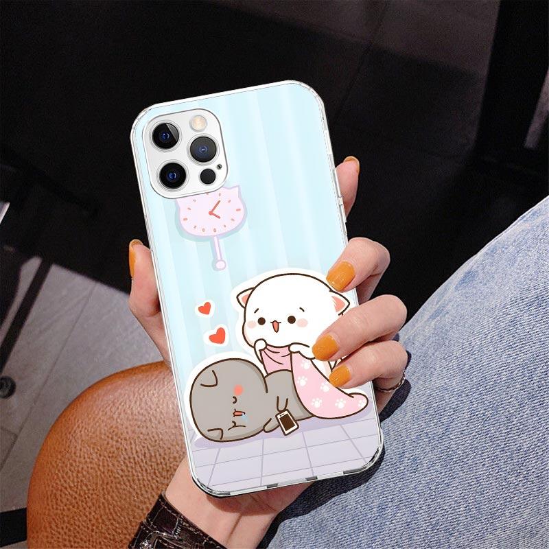 

Cute Peach Goma Cat Phnoe Case for Iphone 17 Air 16 11 12 13 Mini 14 Plus 15 Pro Max 7 8E SE 2020 16ProMax Phone Cover Coque 17 iPhone 13 Pro Max